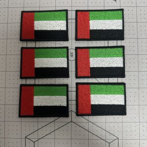 Custom embroidered UAE flag patches