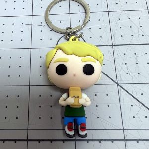 Custom 3D moulded PVC character keychain